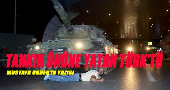 TANKIN ÖNÜNE YATAN TÜRK´TÜ, ÇİNLİ DEĞİL!