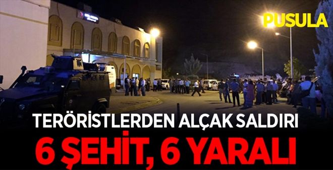 Terösitlerden alçak saldırı! 6 şehit, 6 yaralı