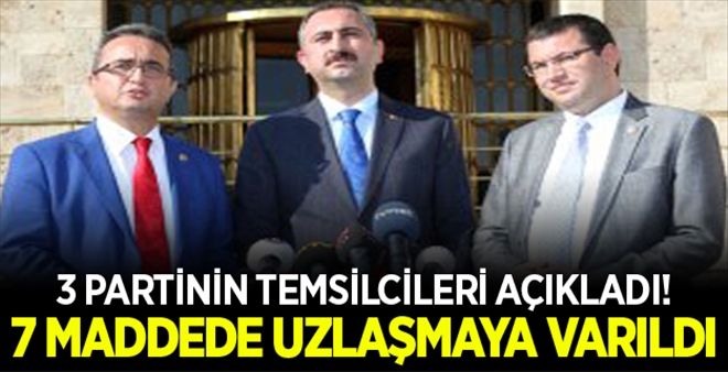 TBMM Anayasa komisyonu 7 maddede uzlaştı