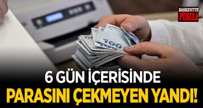 6 günde parasını çekmeyen hasta işçi yandı