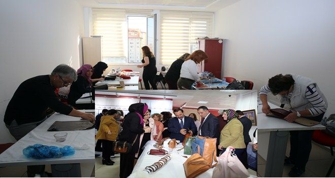 DERİ İŞLEME SANATI ETİMESGUT´TA ÖĞRETİLİYOR