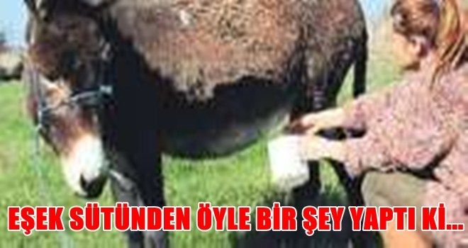 Eşek sütünden sabun modası