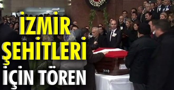 İzmir şehitleri için tören