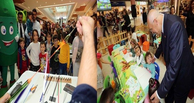 Minikler camın geri dönüşümünü eğlenerek öğrendi