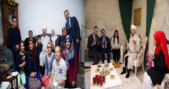 Erbaş ve Ertürk şehit ailelerini ziyaret etti