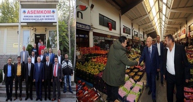 Başkan Yaşar hal esnafıyla buluştu