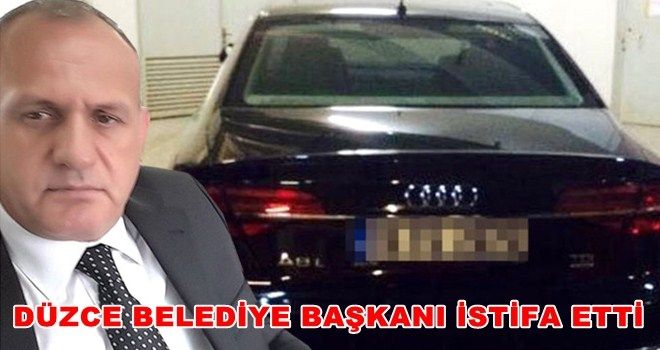 Düzce Belediye Başkanı, İstifa Etti