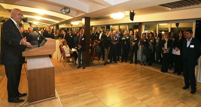 Başkan Yaşar Egeli hemşerileriyle kokteylde buluştu