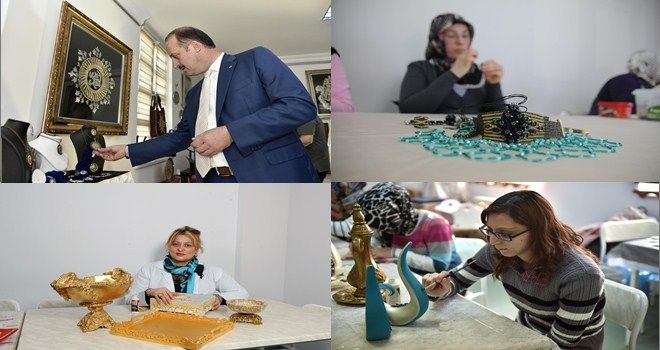 Mamak´lı hanımlar hem öğreniyor hem de üretiyor