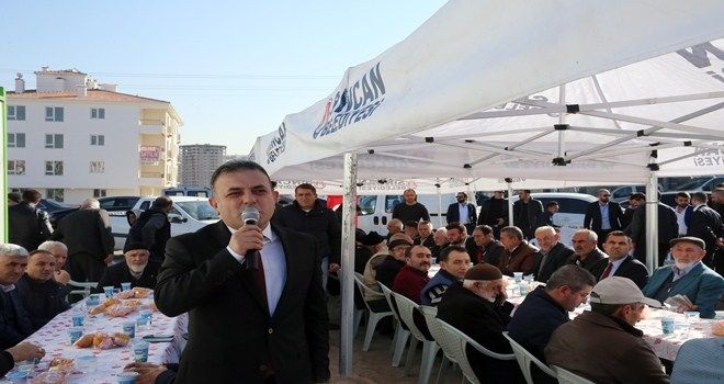 BAŞKAN ERCAN TEMEL ATMA TÖRENİNE KATILDI