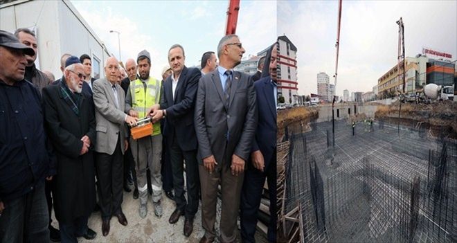 Yaşar, 2 bin kişilik camiinin temelini attı