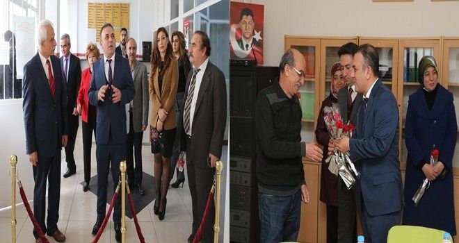 BAŞKAN ERCAN´DAN ÖĞRETMENLERİNE VEFA ZİYARETİ 