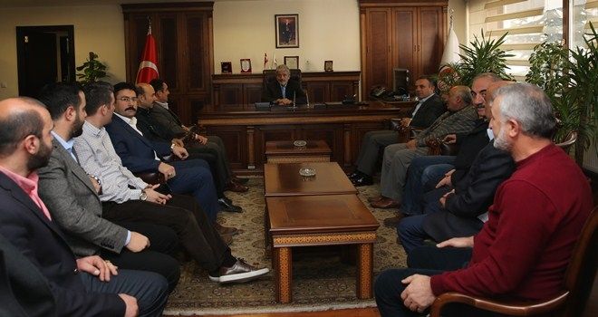 BAŞKAN TUNA´DAN BAŞKAN ERCAN´A ZİYARET