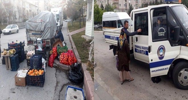 Zabıtalar dilencilere ve seyyar satıcılara göz açtırmadı