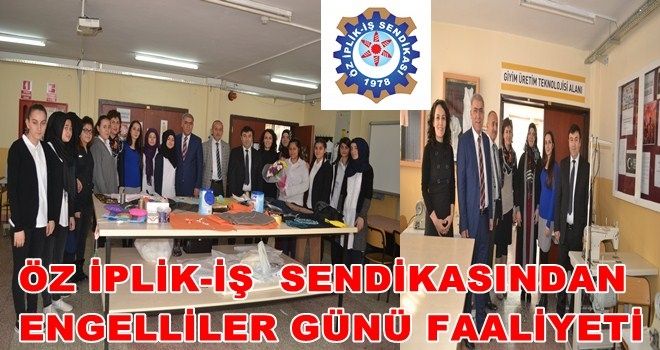 GİYİM ÜRETİM ALANINDA OKUYAN İŞİTME ENGELLİ ÖĞRENCİLERE ZİYARET