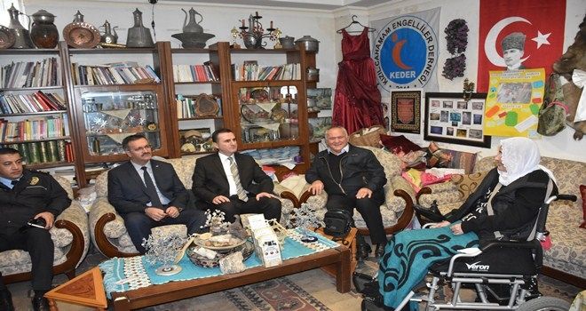 BAŞKAN GÜNEY  ENGELLİLER DERNEĞİNİ ZİYARET ETTİ