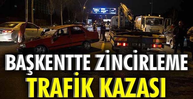 Ankara´da zincirleme trafik kazası