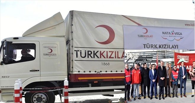 Yardımlar Halepli mazlumlara uğurlandı   