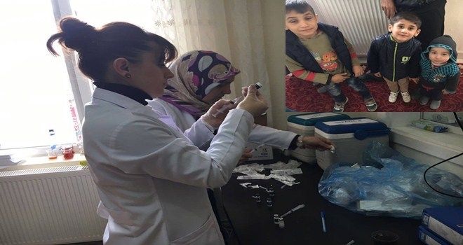 MÜLTECİ ÇOCUKLARA SAĞLIK TARAMASI