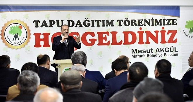 Mamak Başak Mahallesi´nde tapu sevinci