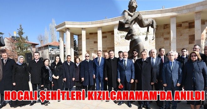 HOCALI ŞEHİTLERİNİ KIZILCAHAMAMDA ANILDI