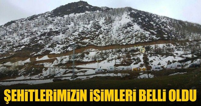 Düşen helikopterde bulunan şehitlerimizin isimleri belli oldu