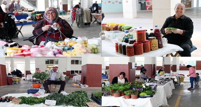 Yenimahalle´de el emeği ve köylü pazarı açıldı