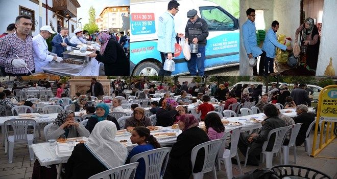  KAHRAMANKAZAN´DA KARDEŞLİK SOFRALARI