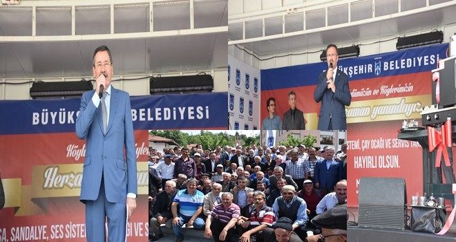 GÖKÇEK´TEN, MAHALLE KONAKLARINA MALZEME 