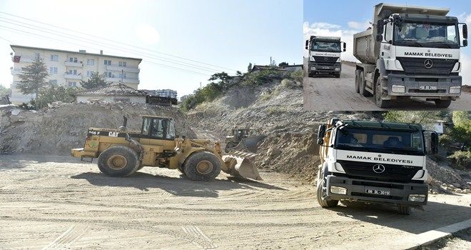 Mamak´ta altyapı çalışmaları devam ediyor