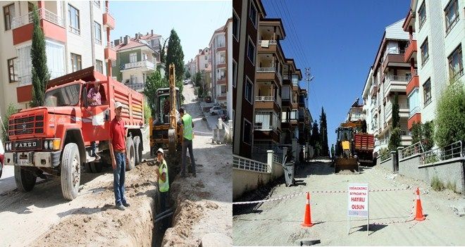 DOĞALGAZ ALTYAPI ÇALIŞMALARI SÜRÜYOR