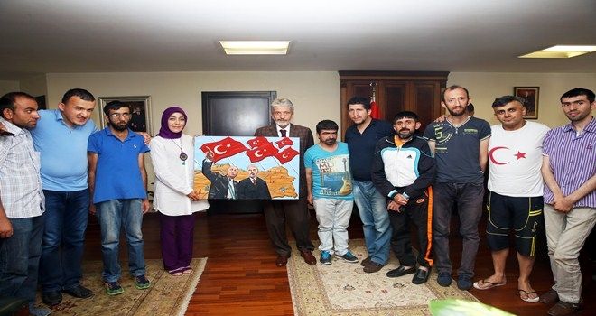 UMUDUN KANATLARI´NDAN BAŞKAN TUNA´YA ZİYARET