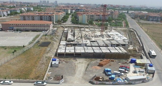 SPOR KOMPLEKSİNİN YAPIMI DEVAM EDİYOR
