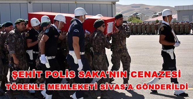 Şehit Polis Adnan Saka için tören düzenlendi