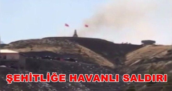 Şemdinli´de şehitliğe havanlı saldırı