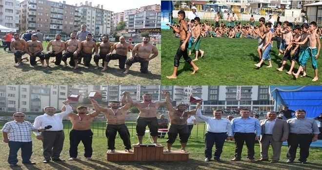 KIZILCAHAMAM FESTİVALİ YAĞLI GÜREŞLERİ YAPILDI 