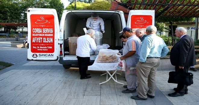 SİNCAN BELEDİYESİ´NDEN  SABAH ÇORBASI