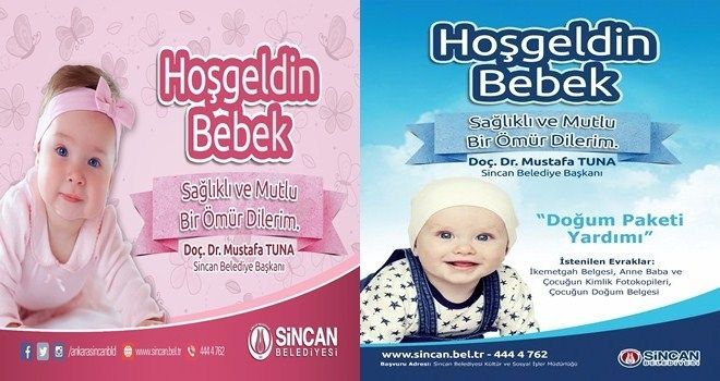 SİNCAN BELEDİYESİ´NDEN ?HOŞGELDİN BEBEK PAKETİ´ 