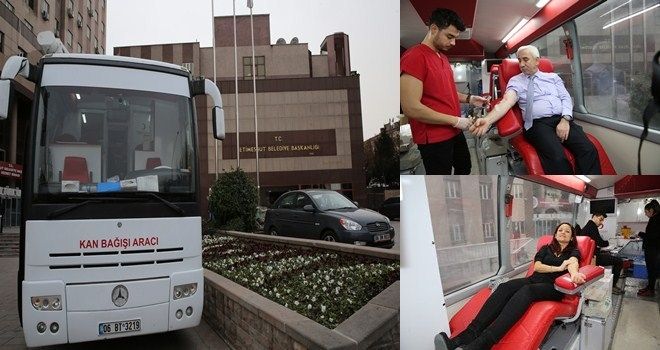 Belediye Çalışanlarından Kan Bağışı