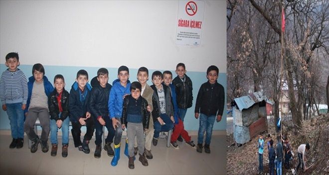 Kahramankazan Beytüşşebaplı çocukların bayrak sevgisine kayıtsız kalmadı