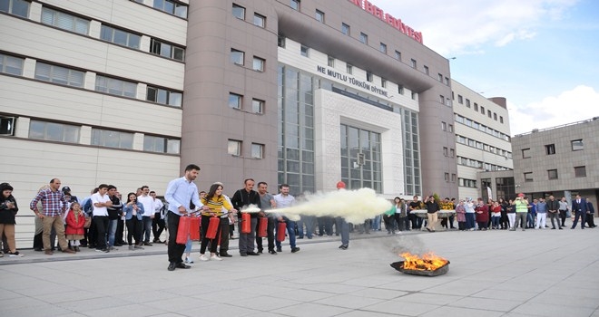 KEÇİÖREN BELEDİYESİNDE TATBİKAT