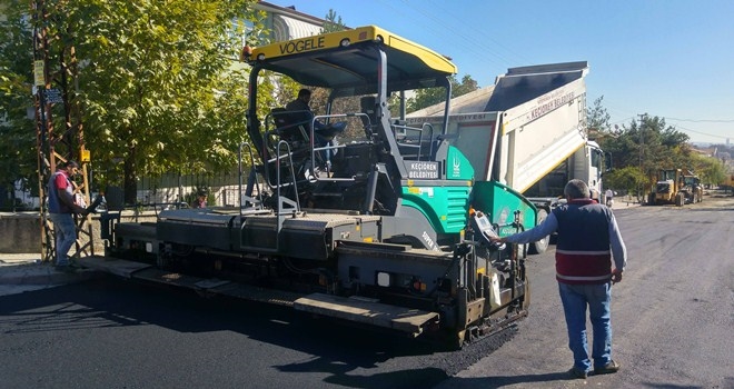 KAZI BİTTİ, ASFALT SERİMİ BAŞLADI