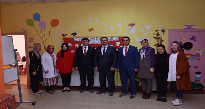 BAŞKAN GÜNEY, NİNO ANAOKULU´NU ZİYARET ETTİ