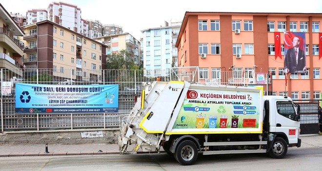 KEÇİÖREN´DE ´SIFIR ATIK´ İÇİN GERİ DÖNÜŞÜM SEFERBERLİĞİ