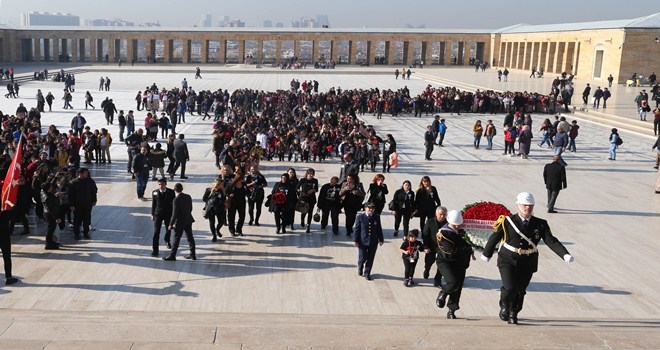 270 öğrenci Anıtkabir´i ziyaret etti