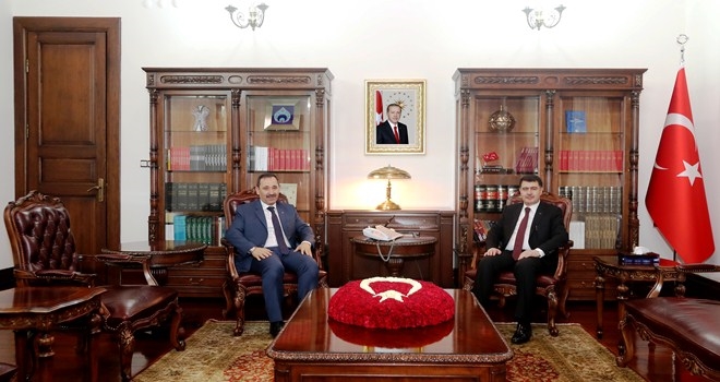 BAŞKAN DEMİREL ANKARA VALİSİ VASİP ŞAHİN´İ ZİYARET ETTİ