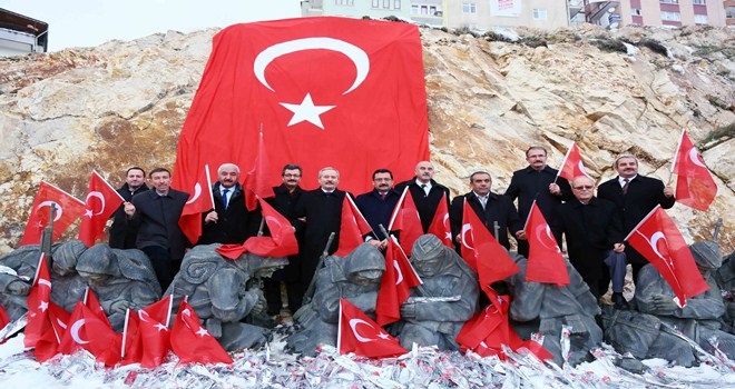 KEÇİÖREN´DE SARIKAMIŞ ŞEHİTLERİ İÇİN ANLAMLI YÜRÜYÜŞ 
