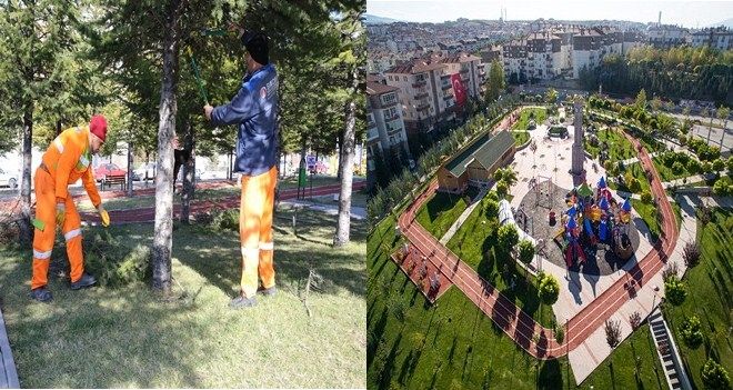 SİNCAN´DA PARKLAR BAHARA HAZIRLANIYOR