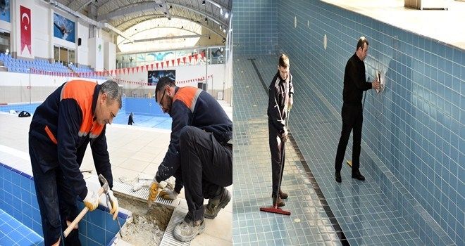 Yüzme Havuzu Sezona Hazırlanıyor