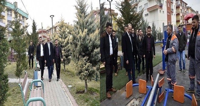 Yenileme çalışmalarını yerinde inceledi